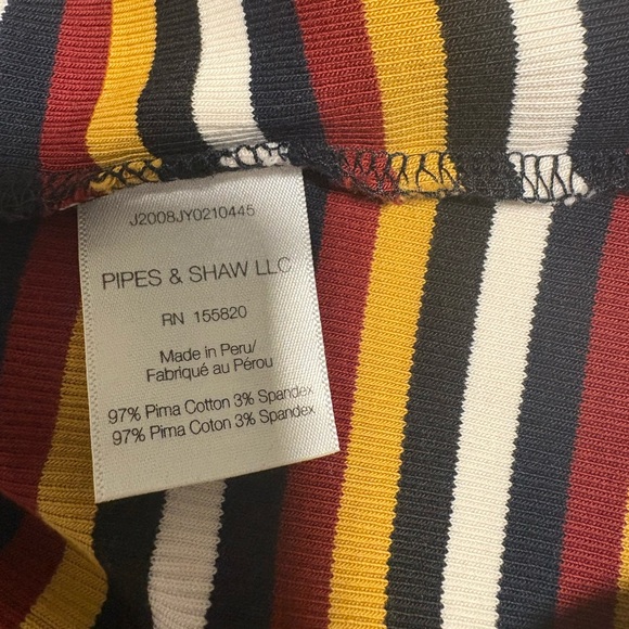 Veronica Beard cedar turtleneck striped puffed sleeve size XL - Picture 5 of 5